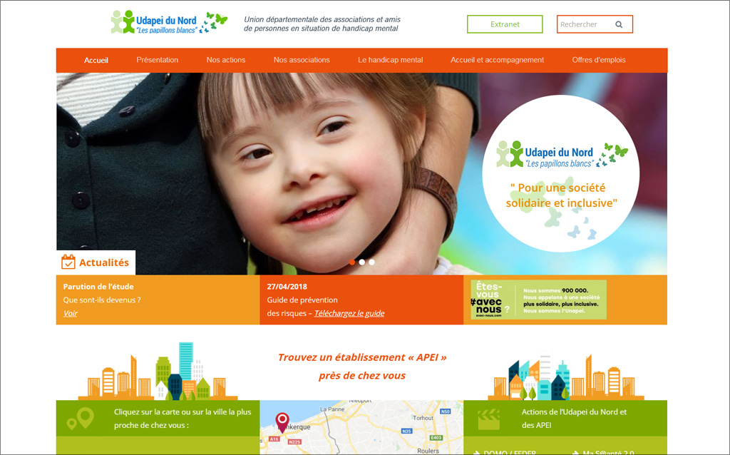 Site web de l'association UDAPEI